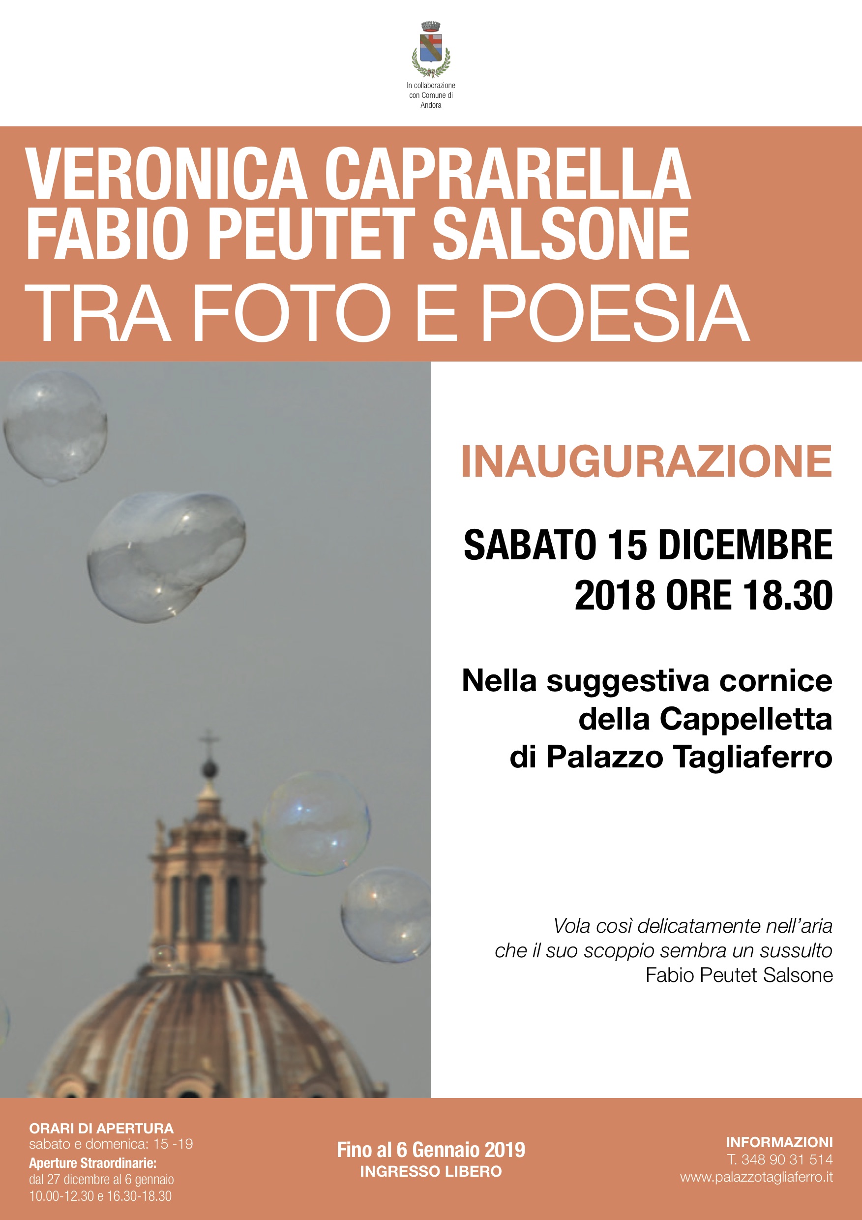 LOCANDINA TRA FOTO E POESIA